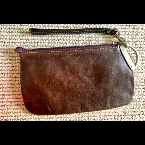 Leather small clutch. Used. - Picture 1 of 2